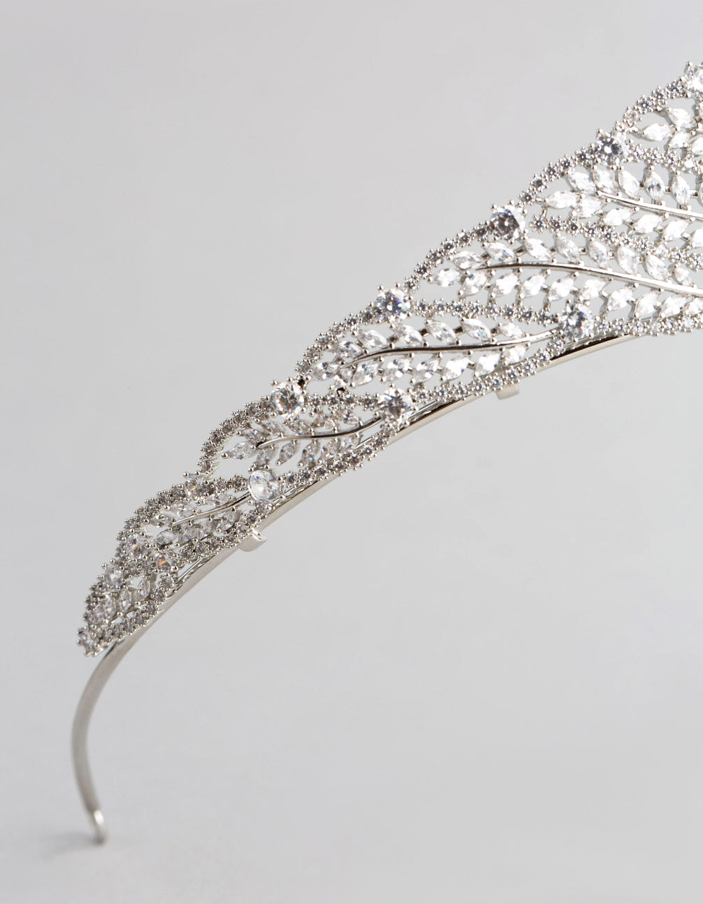 Silver Cubic Zirconia Royal Tiara