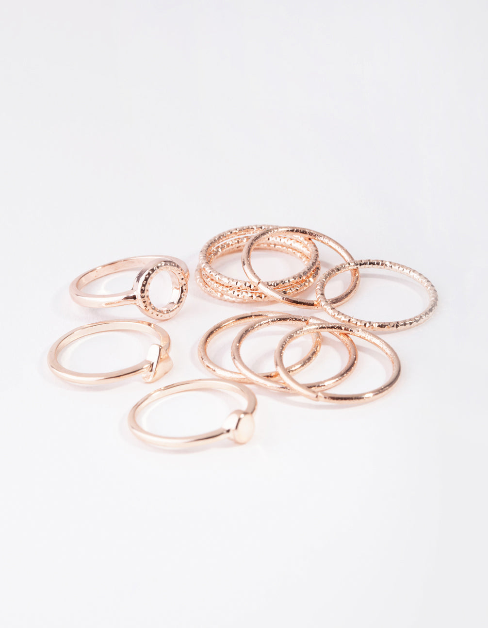 Rose Gold Diacut Ring 11 Pack