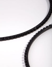 Matte Large Diamante Hoop Earrings - link has visual effect only