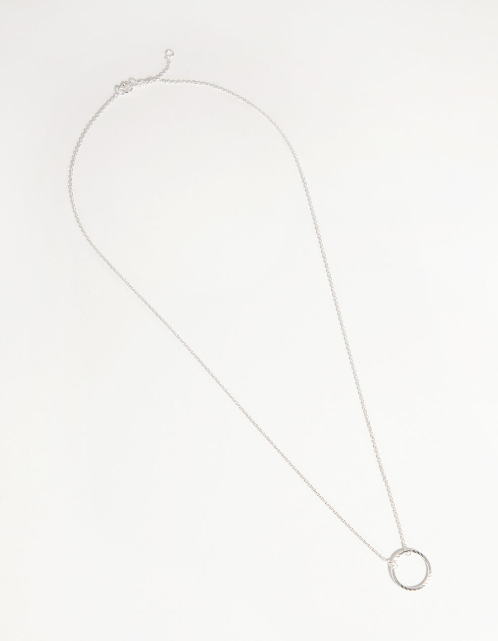 Sterling Silver Open Circle Necklace