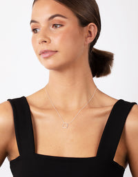 Sterling Silver Open Circle Necklace - link has visual effect only