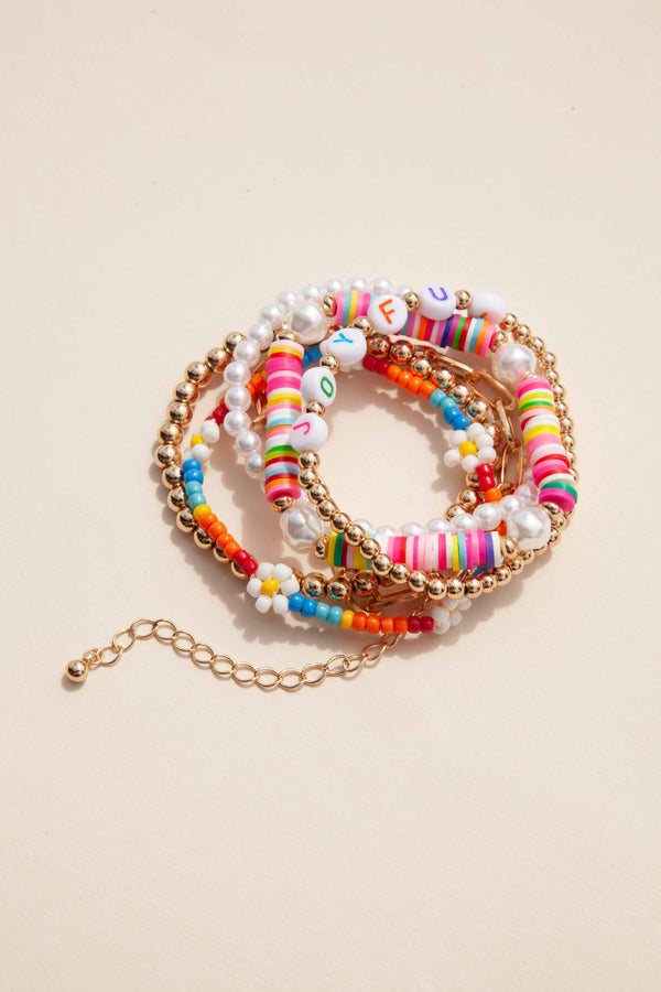 Gold Joyful Multi 6-Pack Bracelet