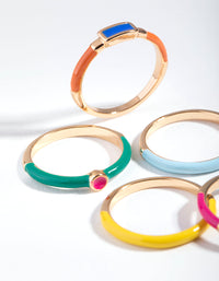 Gold Matte Bright Rings 5-Pack - link has visual effect only