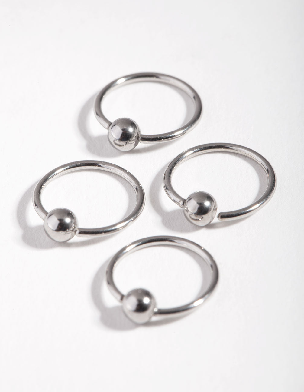 Surgical Steel Large Ball Nose Stud 4-Pack