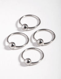 Surgical Steel Large Ball Nose Stud 4-Pack - link has visual effect only