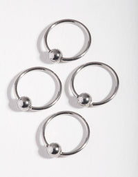 Surgical Steel Large Ball Nose Stud 4-Pack - link has visual effect only