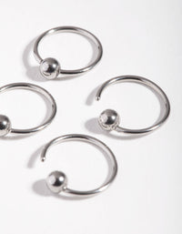 Surgical Steel Large Ball Nose Stud 4-Pack - link has visual effect only
