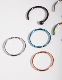 Open Ball Nose Ring 6-Pack - link has visual effect only