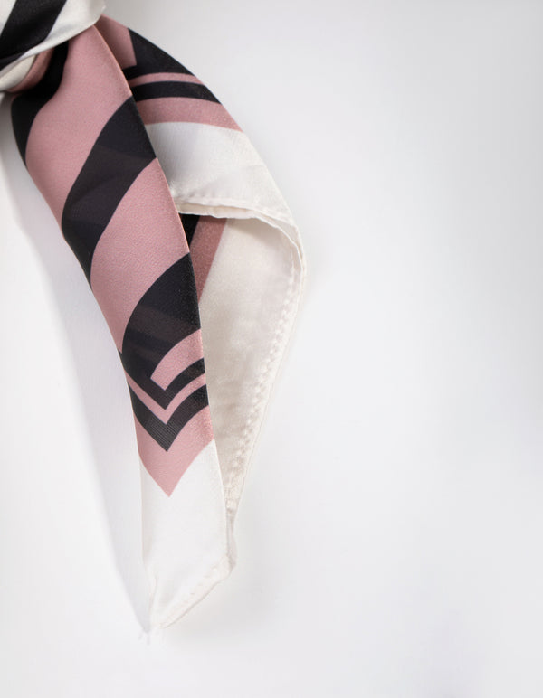 Fabric Mixed Stripe Scarf