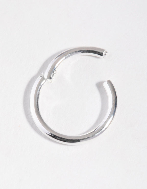Sterling Silver 8mm Stud Polished Clicker