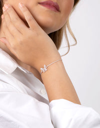Silver Butterfly Bracelet - link has visual effect only