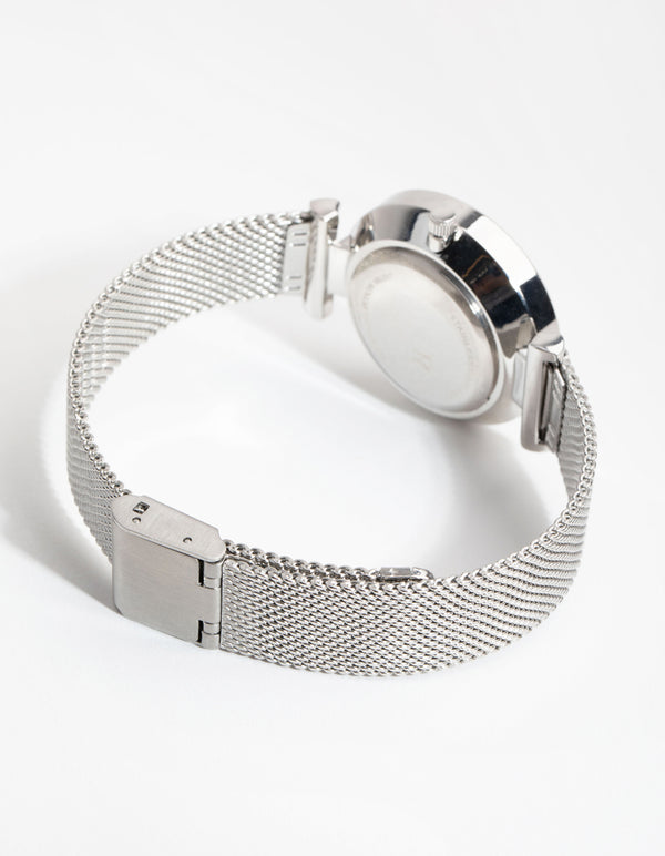 Silver Facet Diamantel Watch