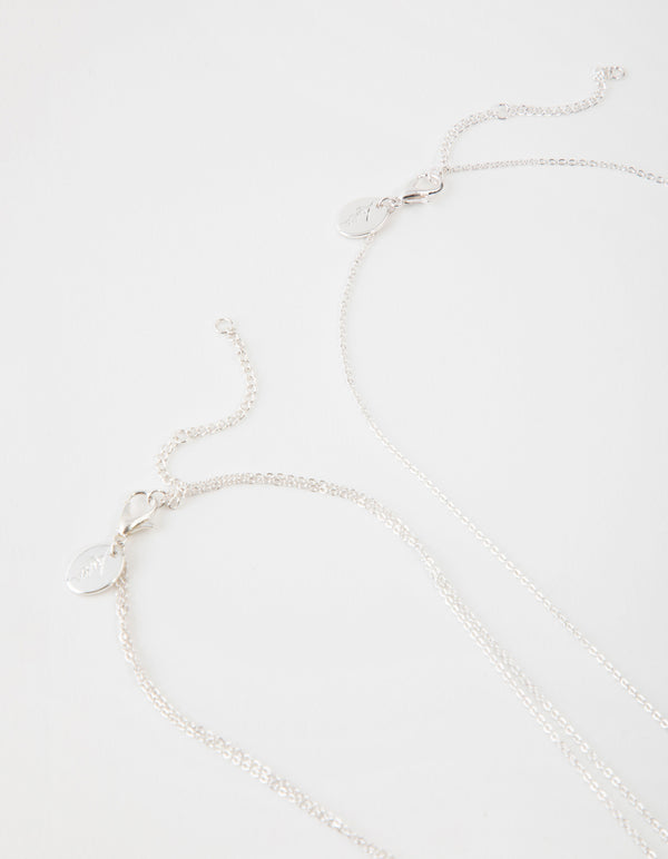 Silver 3-Row Necklace