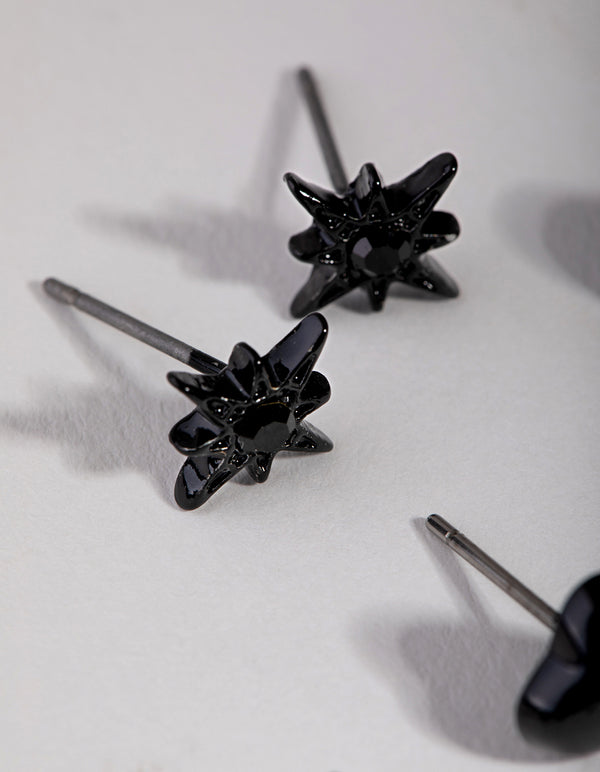 Matte Star & Moon 5-Pack Stud Earring