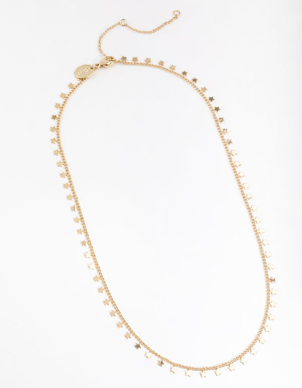 Gold Plated Star Jingle Necklace