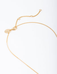 Gold Plated Semi Precious Pink Shard Necklace - link has visual effect only