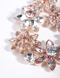 Gold Flower Cluster Teardrop Earrings - link has visual effect only