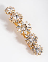 Gold Diamante Flower Clip - link has visual effect only