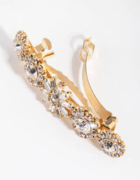 Gold Diamante Flower Clip - link has visual effect only