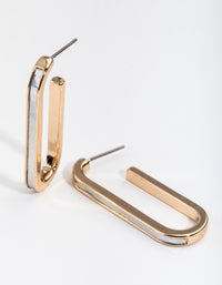 Gold Holographic Hoop Earrings - link has visual effect only