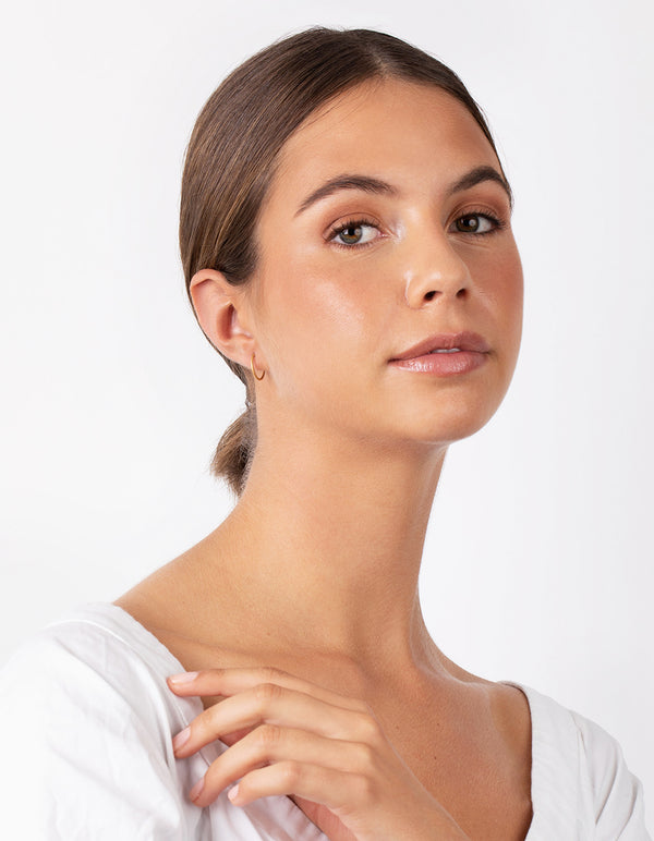 Gold Plated Sterling Silver Mix Texture Hoop Pack Earring