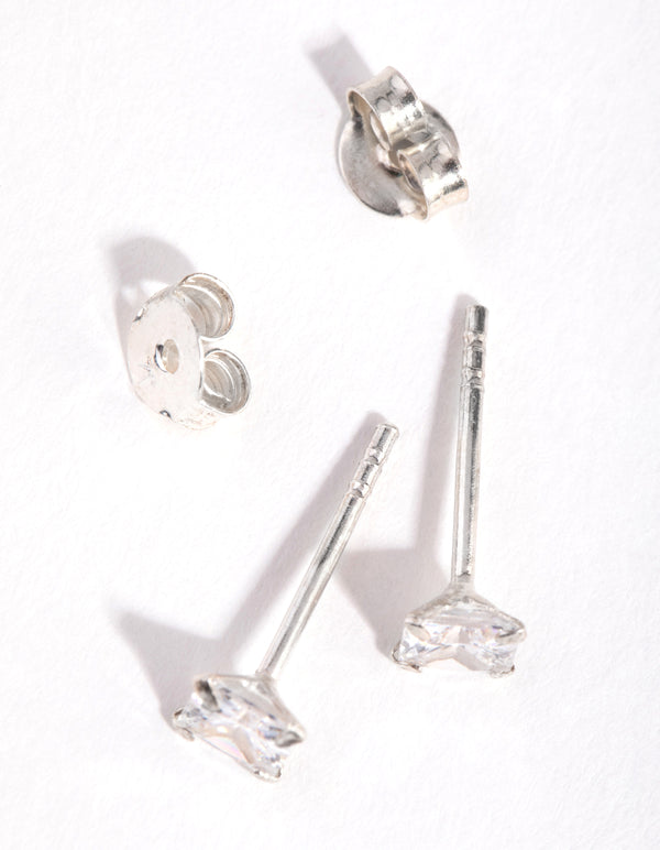 Sterling Silver 0.5ct Cubic Zirconia Earrings