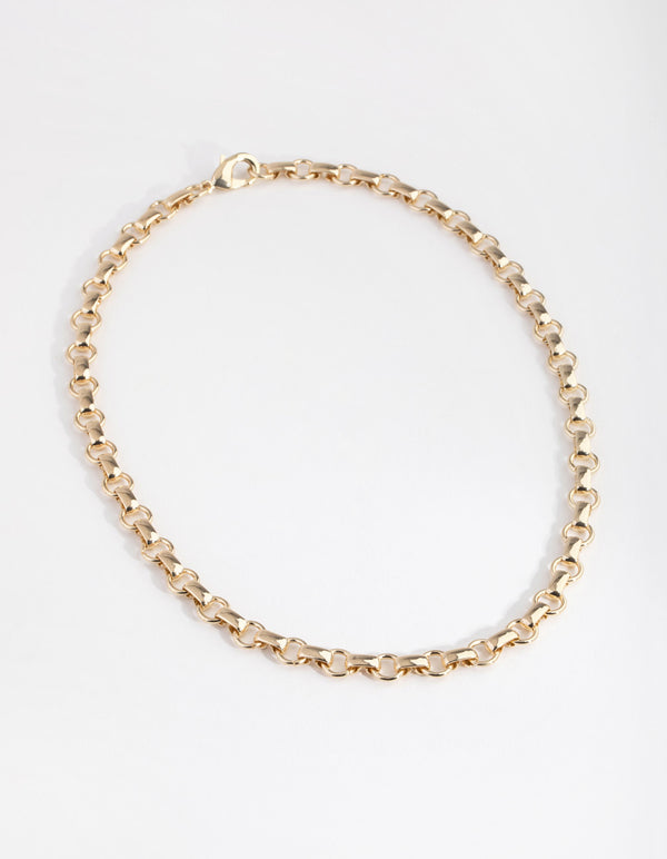 Gold Plated Small Rolo Necklace