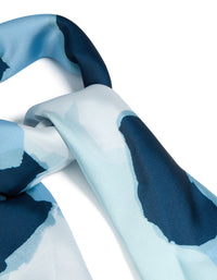 Blue Splatter Bandana Hair Scarf - link has visual effect only