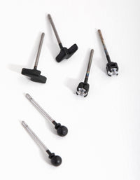 Matte Bolt & Diamante Earrings - link has visual effect only