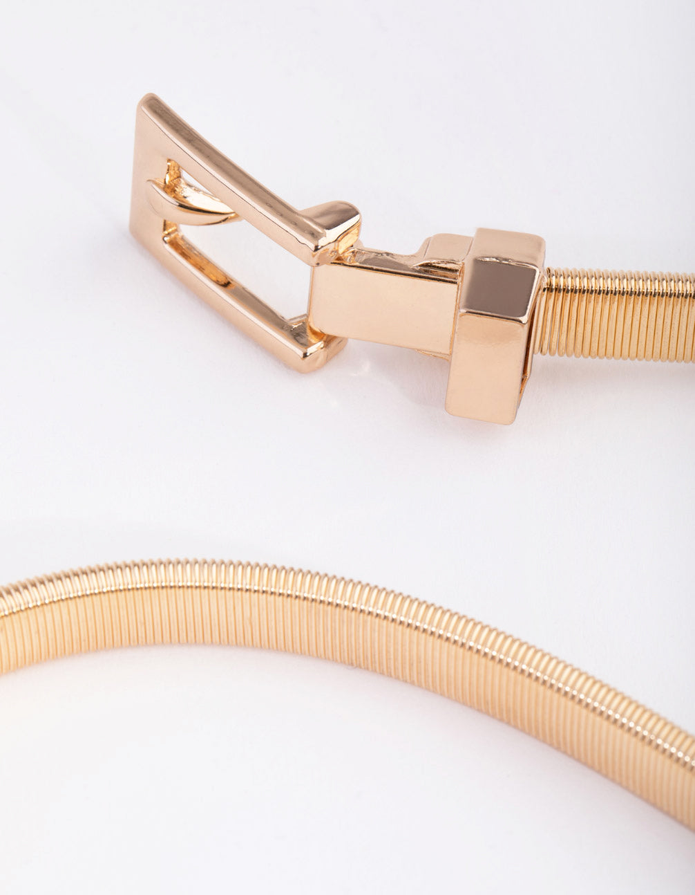 Gold Stretch Buckle Belt