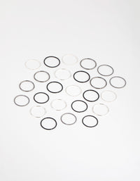Mixed Metal Textured Ring 24-Pack - link has visual effect only