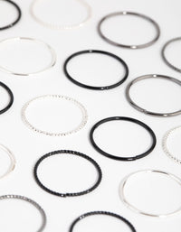 Mixed Metal Textured Ring 24-Pack - link has visual effect only