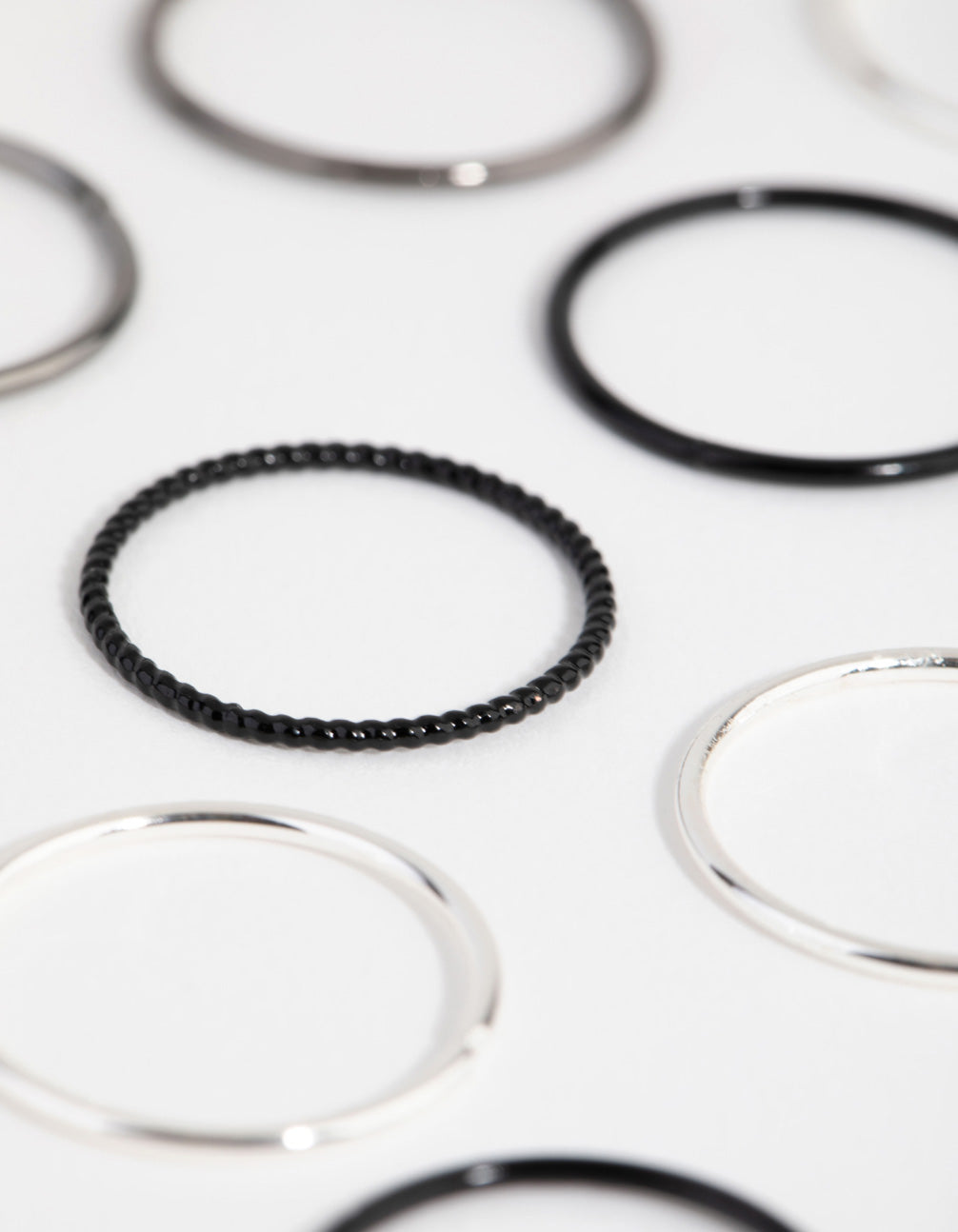 Mixed Metal Textured Ring 24-Pack
