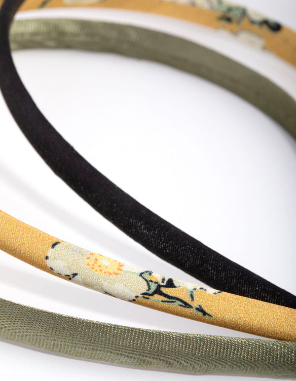 Mustard Flower Headband Pack