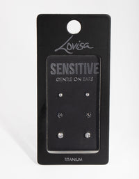 Titanium Sea Pack Stud Earrings - link has visual effect only