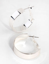Silver Thick 20mm Hoop Earrings - link has visual effect only