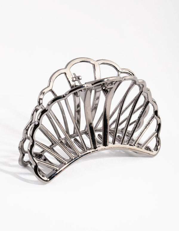 Gun Metal Shell Cutout Claw