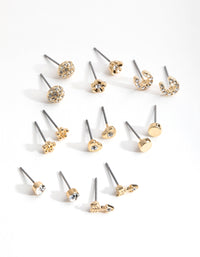 Gold Little Luck 8-Pack Earring - link has visual effect only