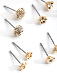 Gold Little Luck 8-Pack Earring - link has visual effect only