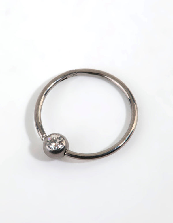 Titanium Diamante Ball Clicker