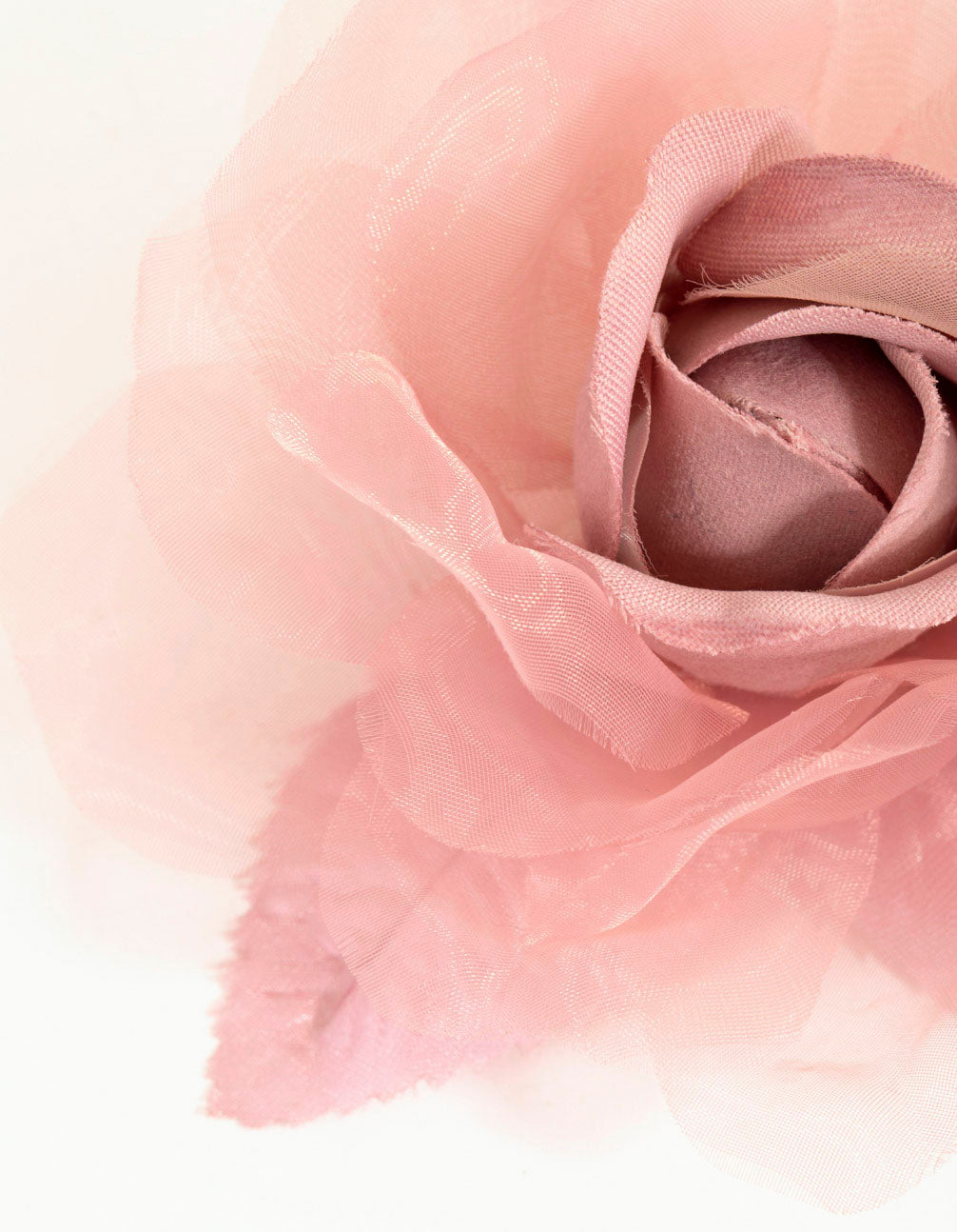 Mixed Fabric Rose Corsage