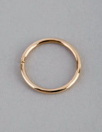 9ct Gold Polished 8mm Nose Ring - link has visual effect only