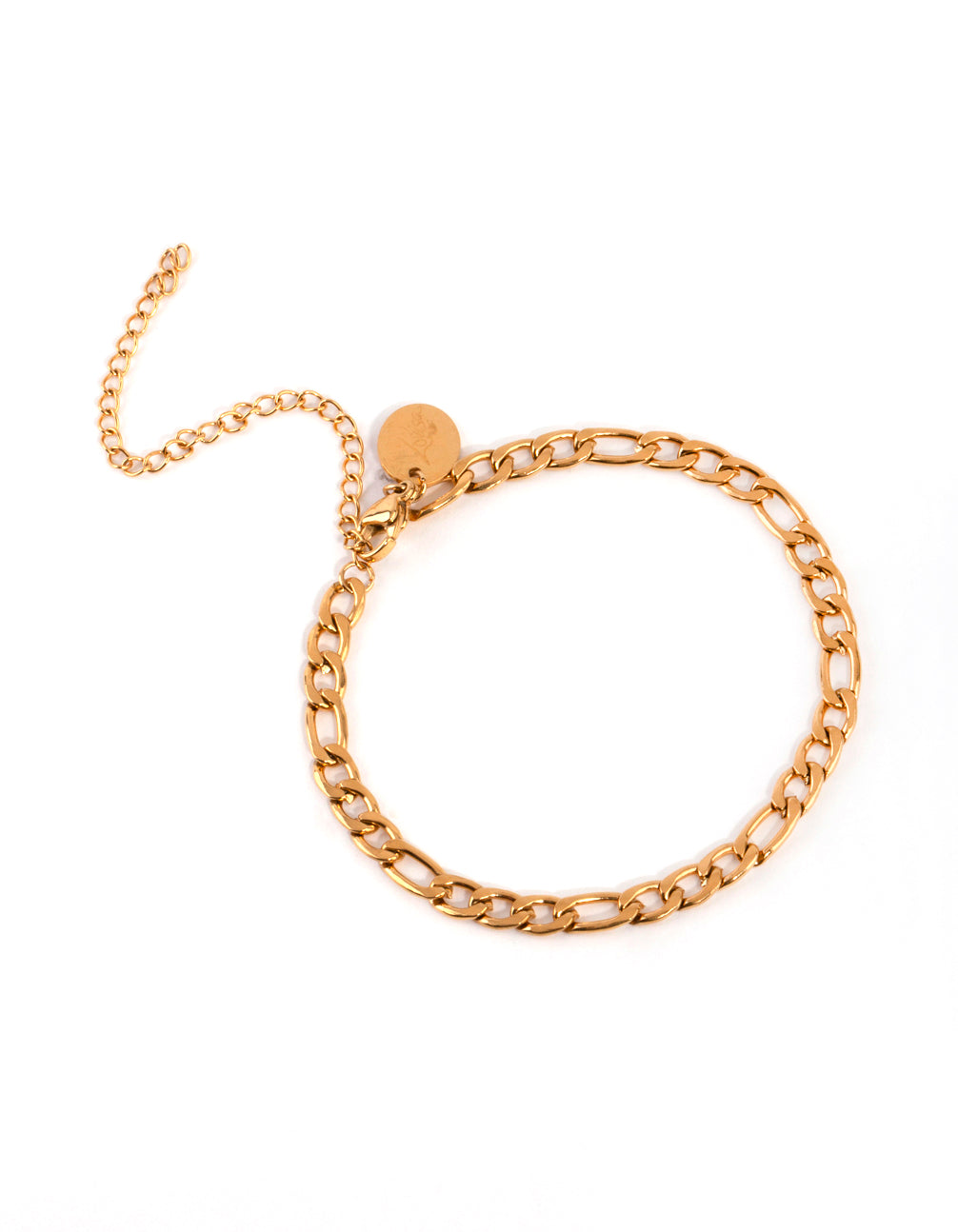 Gold Plated Surgical Steel Figaro Bracelet