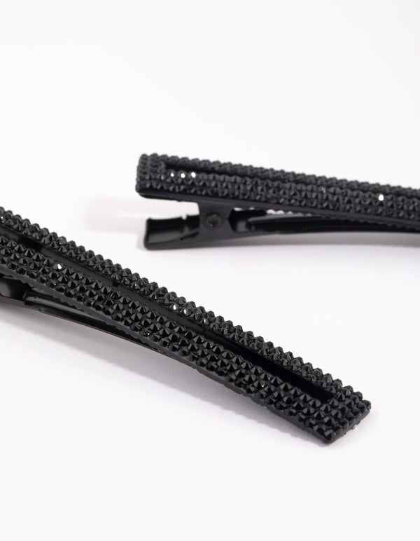 Matte Chunky Diamante Clip Pack