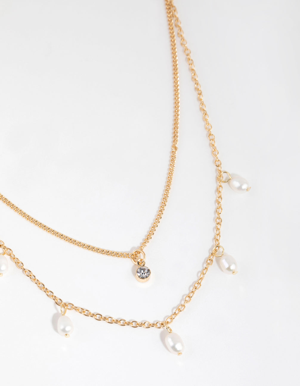 Gold Plated Freshwater Pearl Layered Necklace