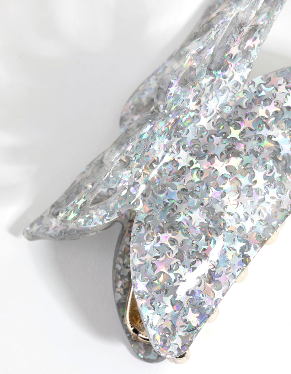 Glitter Acrylic Butterfly Claw