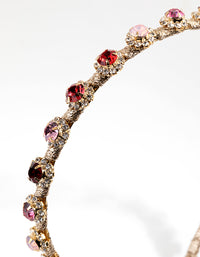 Mixed Stone Thread Wrapped Diamante Headband - link has visual effect only
