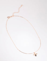 Rose Gold Bee Necklace - link has visual effect only