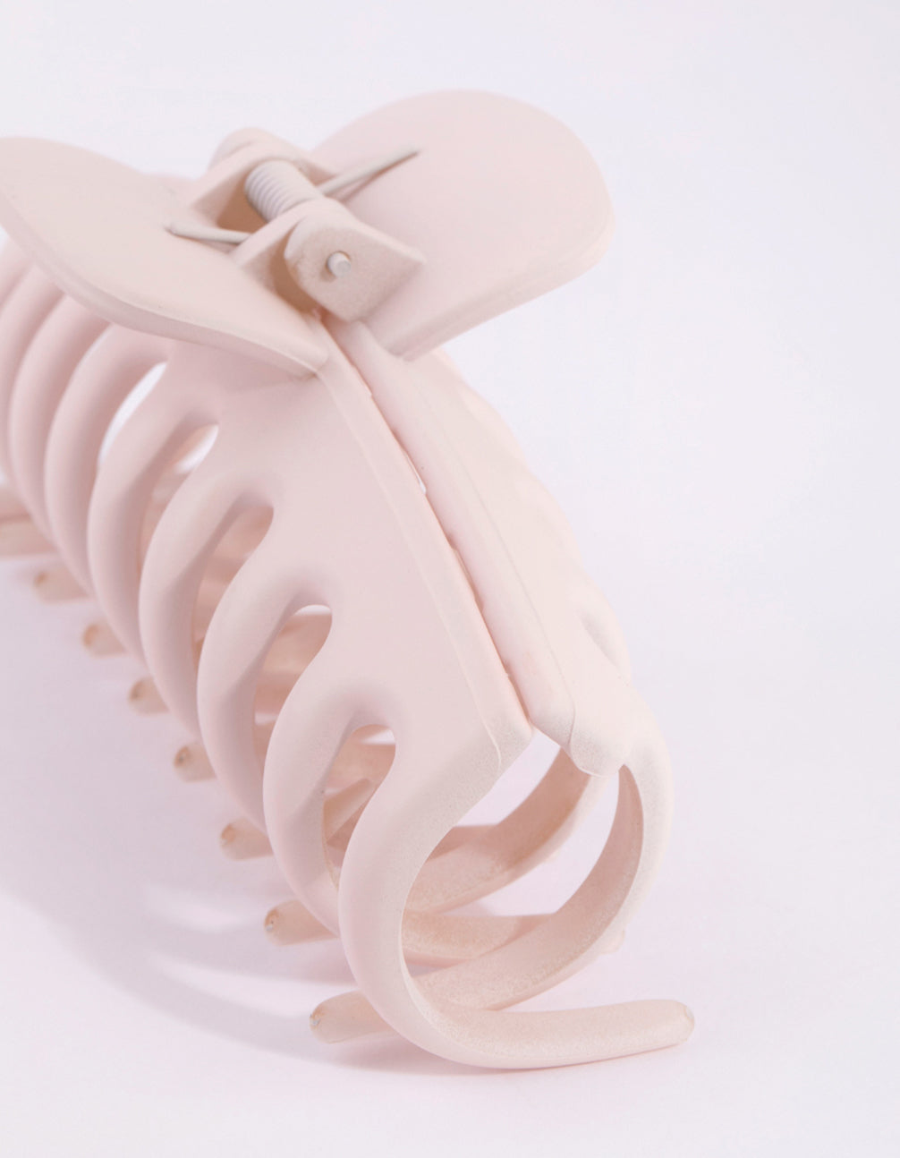Matte Pink Rounded Claw Clip