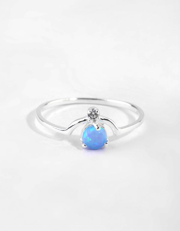 Sterling Silver Opal Ring